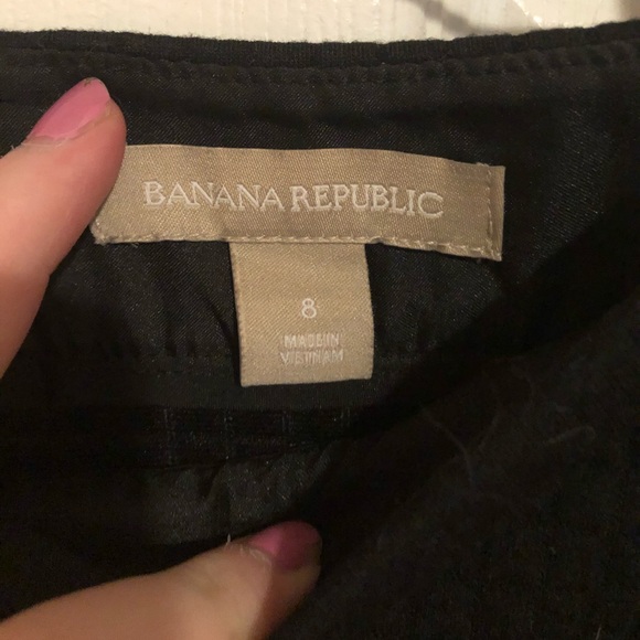 Banana Republic Quilted Black Mini Size 8 - Picture 2 of 4